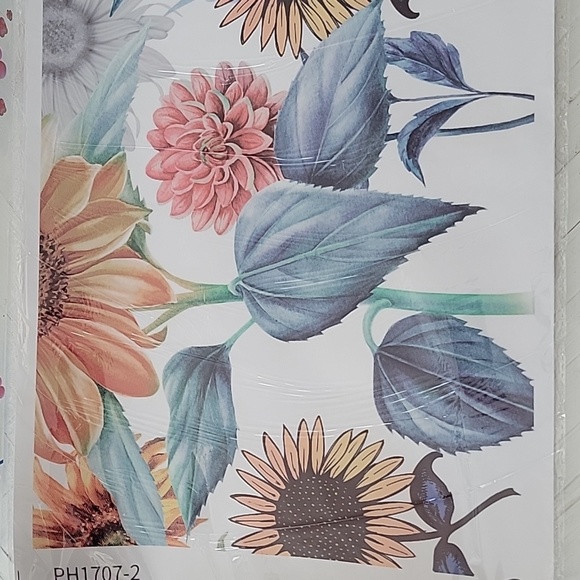 Adecns Garden Flow Room Decor Flowers Two 30 x 11 Sheets (NIB) - Picture 3 of 9